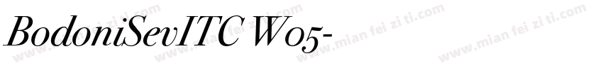 BodoniSevITC W05字体转换
